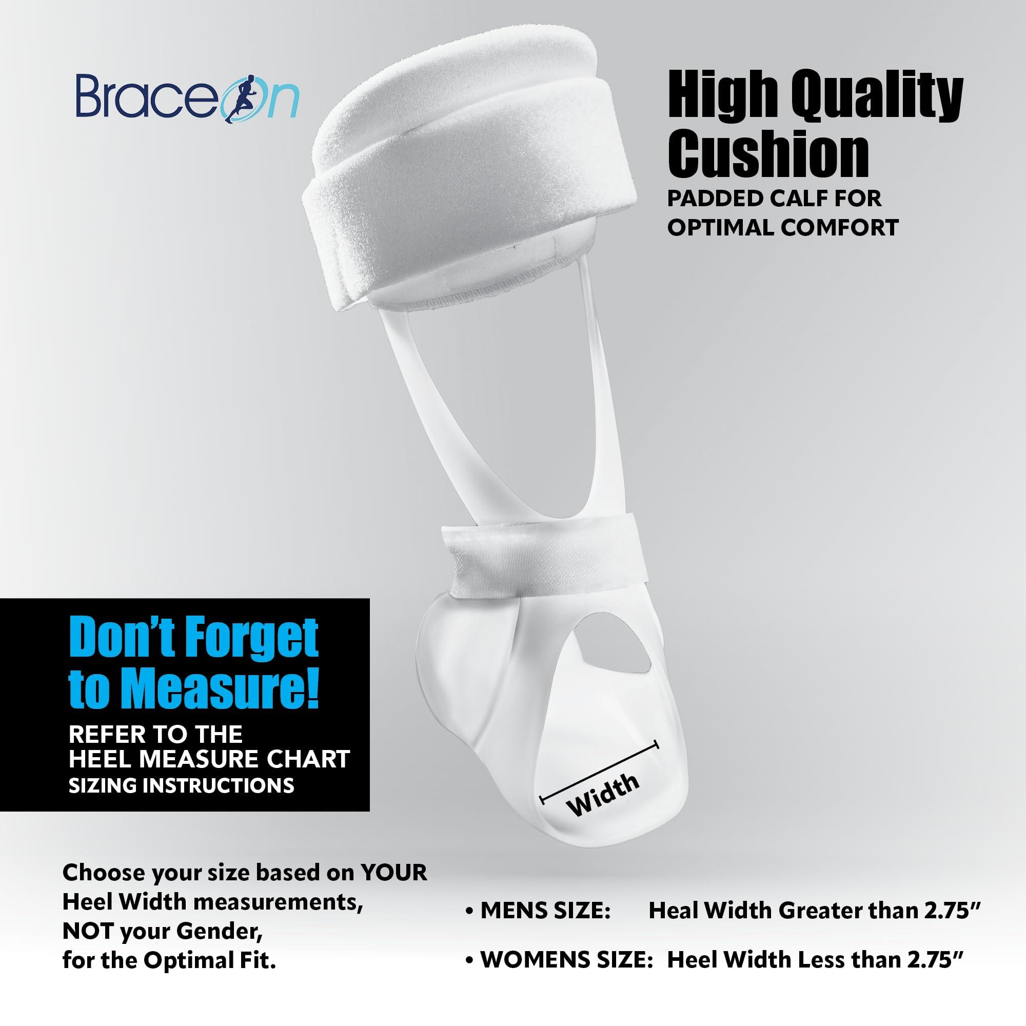 Brace On Swedish Deluxe AFO Drop Foot Stabilizer Brace, Drop Foot Stabilizer, Drop Foot Braces for Women, AFO Brace and Foot Drop Braces, Foot Boot for Injured Foot, Women, Left