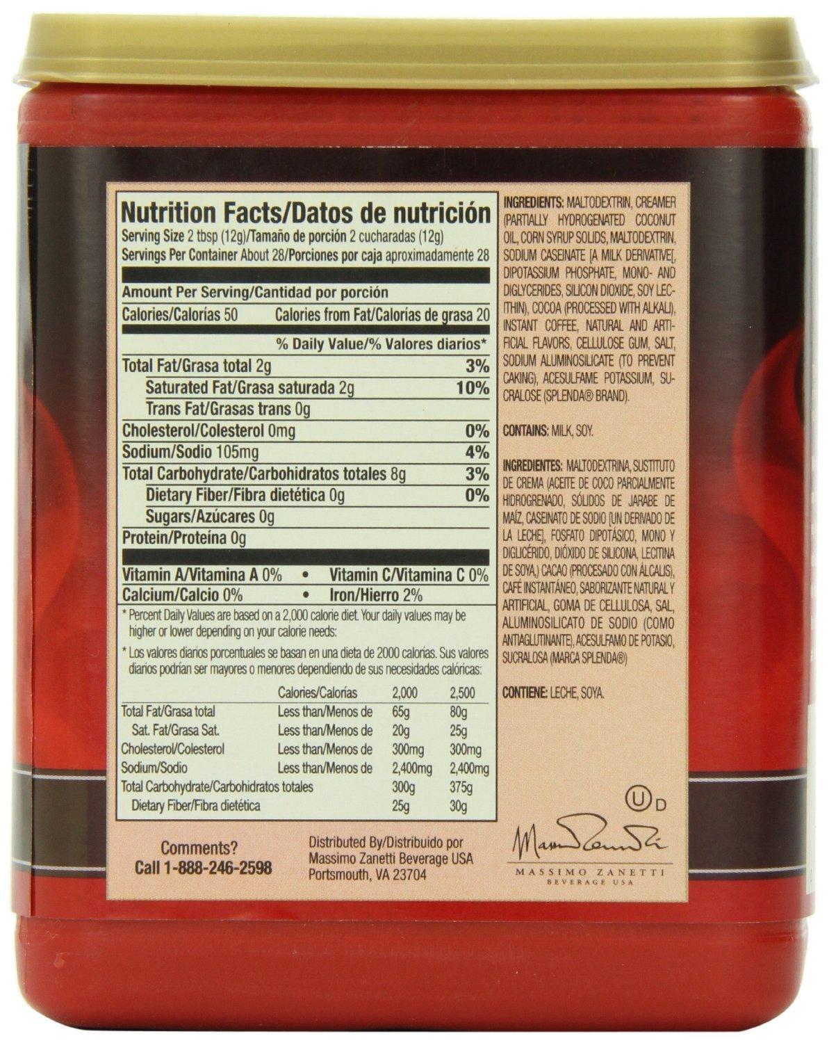 Hills Bros Hills Bros Cappuccino Sugar-Free Double Mocha 12 Ounce (Pack of 2)