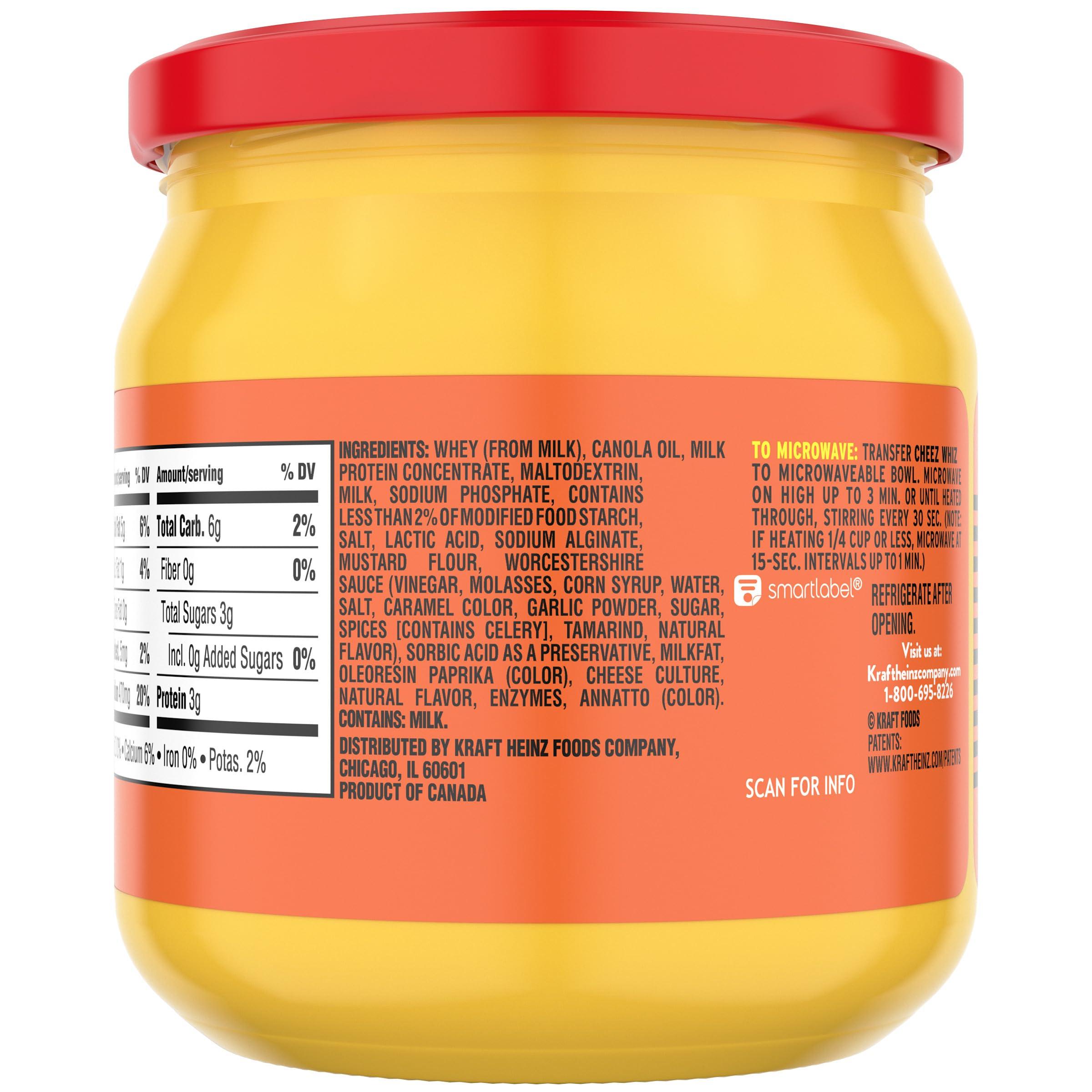 Cheez Whiz Cheez Whiz Original Cheese Dip, 15 oz Jar