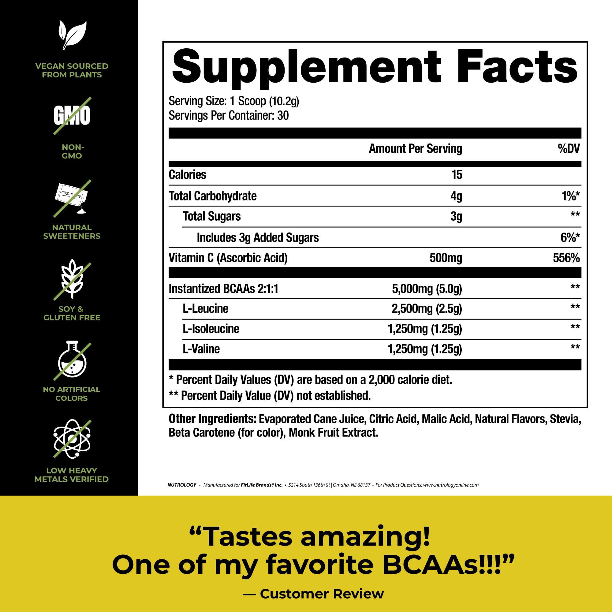 Nutrology Nutrology TRIPACT Protein Powder, 7-in-1 Meal Replacement Shake, Creamy Chocolate (40 Servings) BCAA Natural, Plant Based BCAA Powder, Lemonade Flavor (30 Servings)