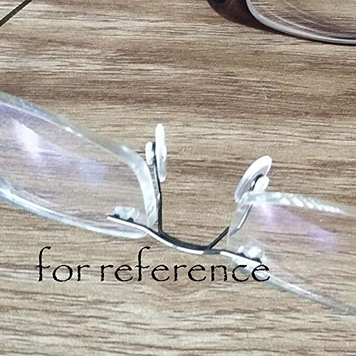 Panda Legends 1 Piece Metal Eyeglasses Nose Bridge Replacement for Rimless Glasses, Purple