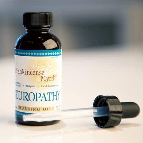 FRANKINCENSE & MYRRH Frankincense & Myrrh Neuropathy Rubbing Oil 2 oz. (Pack of 2) Packaging May Vary