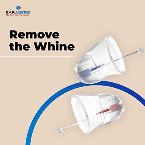 Earasers EARasers Noise Cancelling Earplugs - Reusable Noise Reduction Musicians Earplugs for Concerts, Djs – 19dB Peak Reduction