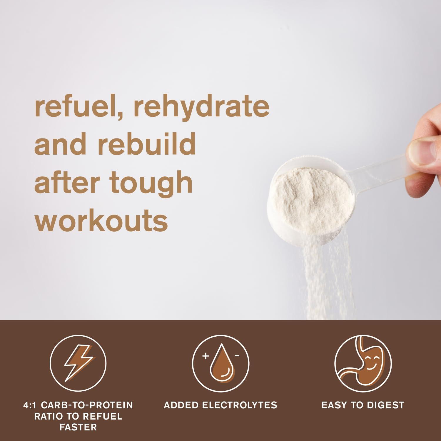 Skratch Labs Skratch Labs Post Workout Recovery Drink Mix with Chocolate, (41.6 oz, 24 Servings) with Complete Milk Protein of Casein and Whey and Probiotics, Gluten Free, Kosher, Natural, Vegetarian