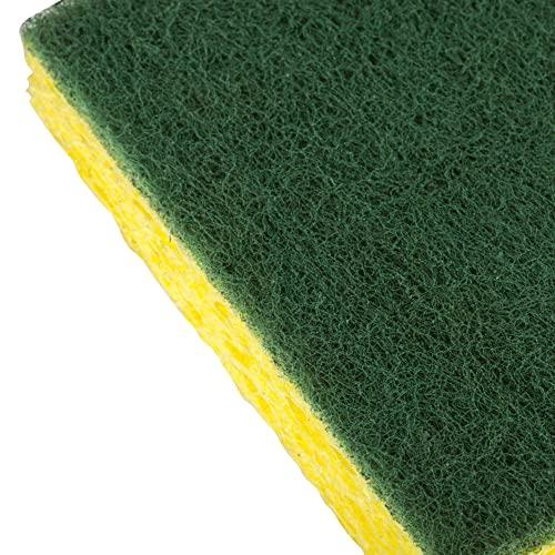 Scotch-Brite Scotch-Brite 74CC Medium-Duty Scrub Sponge, 6-1/4-Inch x3-1/2-Inch, 10/PK, YW/GN