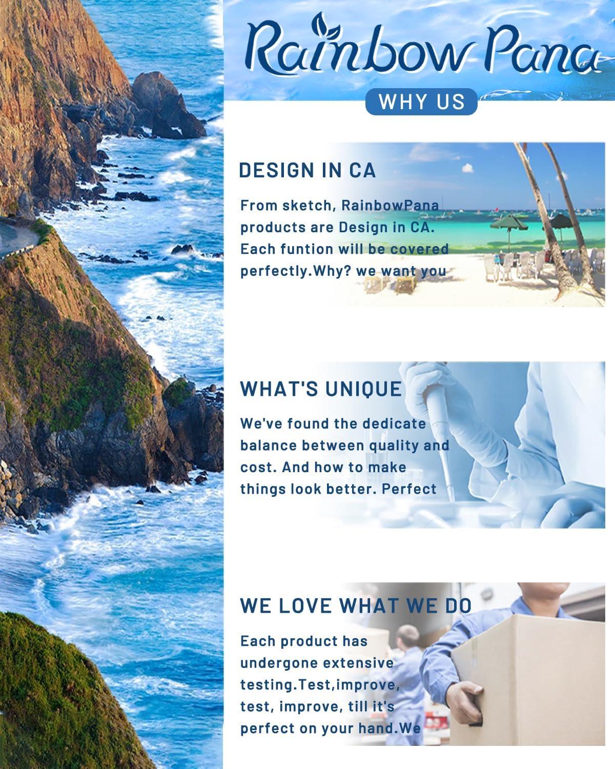 Rainbow Pana RainbowPana Feminine Wipes, 40 Count ON-THE-GO Individually Wrapped | Flushable Wipes, Travel Wipes for Women, Pre/Post-Intimacy Cleansing | Aloe, Portulaca, Vitamin E | pH Balanced, Biodegradable