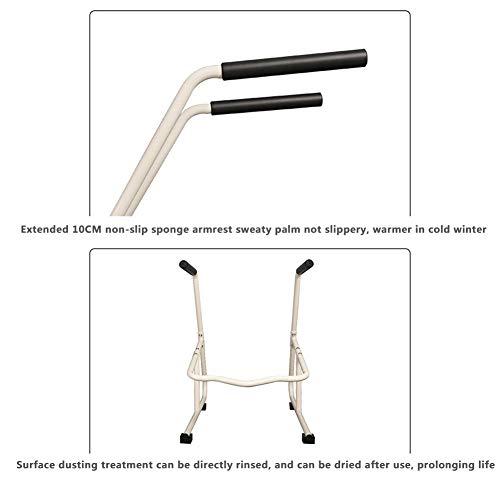 ZXYY ZXYY Toilet Handle Raised Toilet Seat with Handles Free Standing Toilet Frame Surround Height Adjustable Toilet Frame Padded Toilet Grab Bars, Aid for Elderly, Handicapped, & Disabled