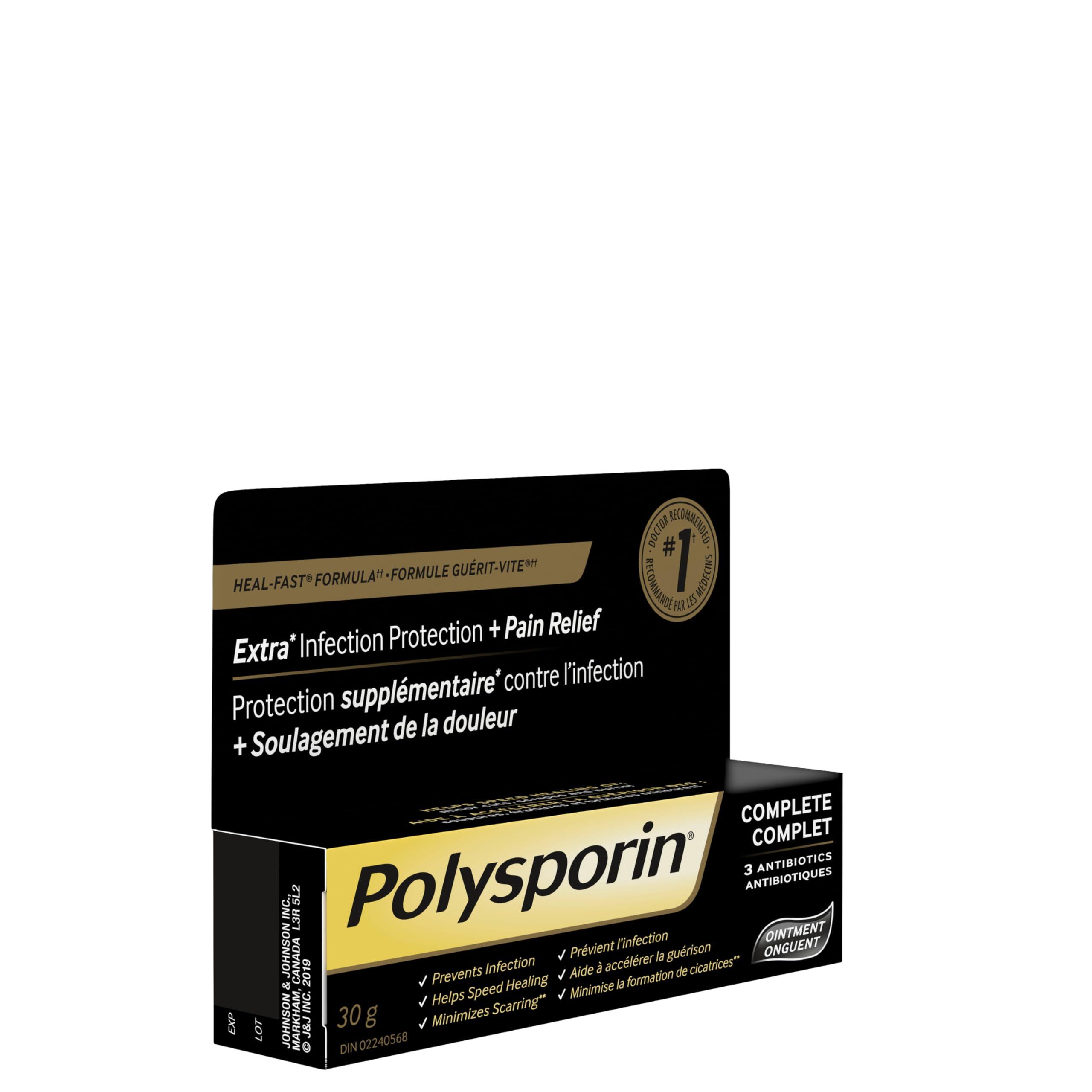 Polysporin Antibiotic Ointment Heal-Fast formula, 30g 30 gram