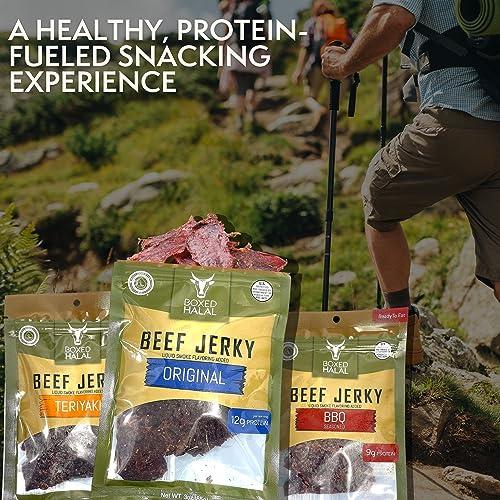 Boxed Halal Halal Beef Jerky, 4 Flavors - Boxed Halal (Jalapeo Garlic)