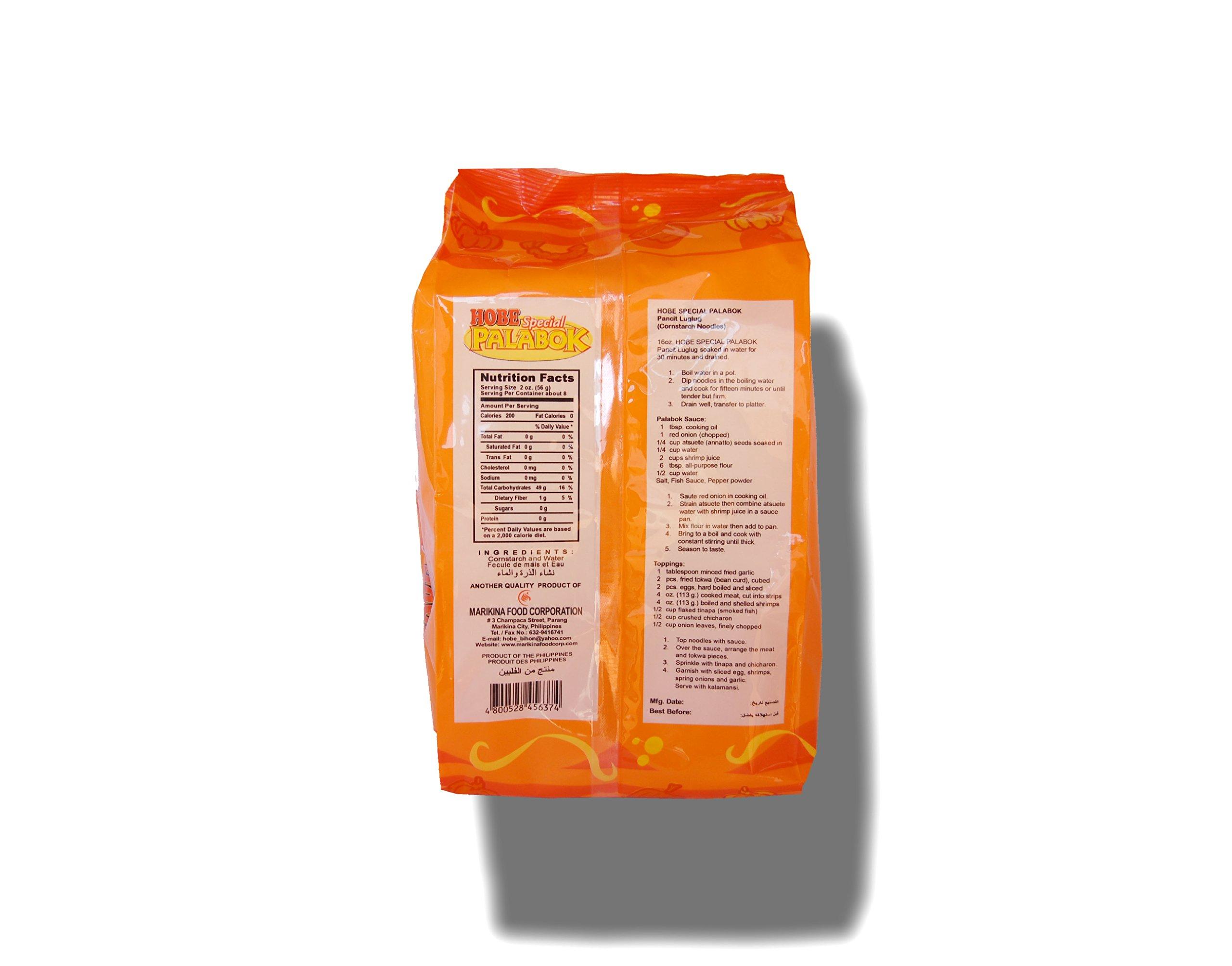 HOBE Hobe Special Palabok Pancit Luglug (Cornstarch Noodles) Hal-al 16oz./454g