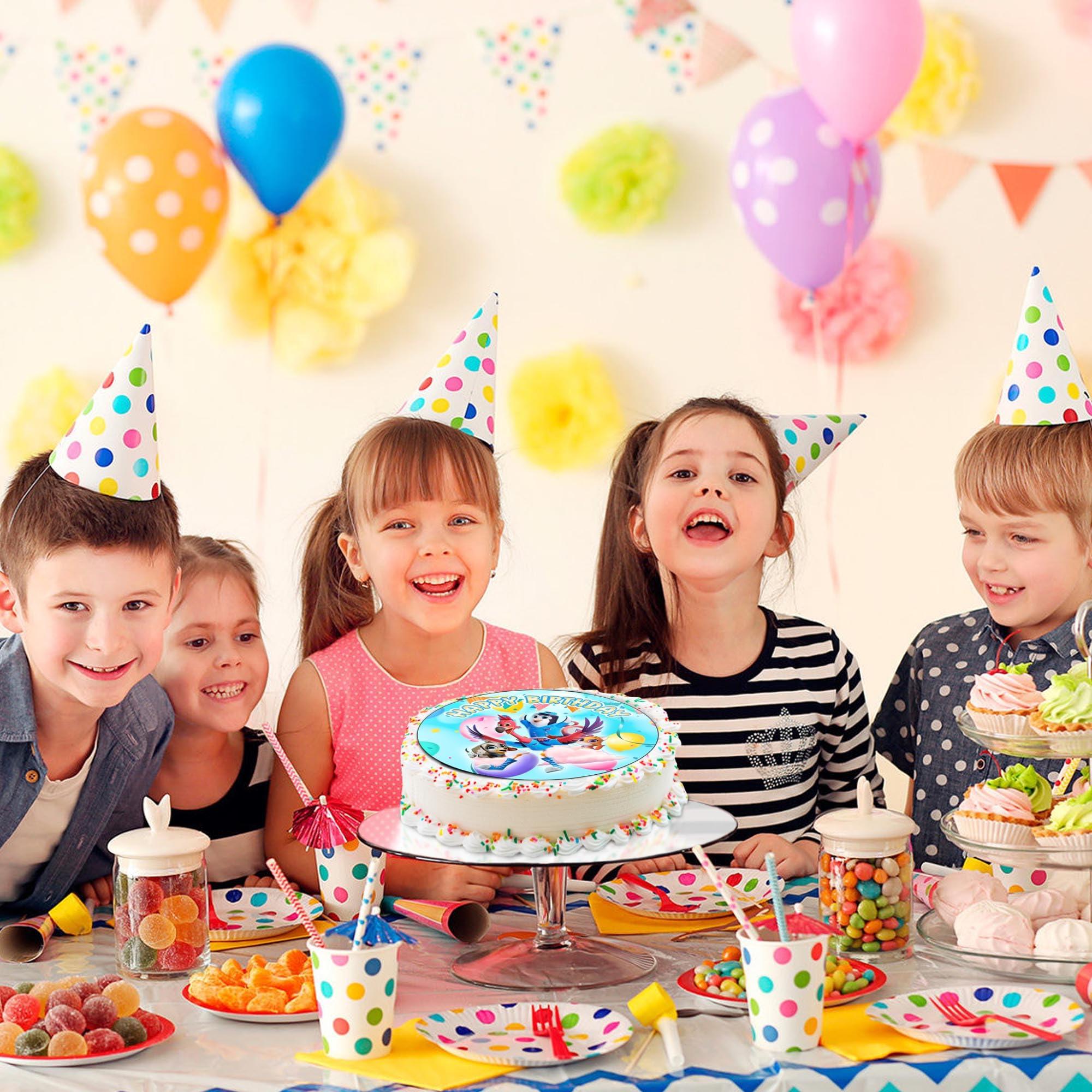 ENDLESS CHOICES 7.5x Inch Edible Cake Toppers Tots Themed Birthday Party Collection of Edible Cake Decorations