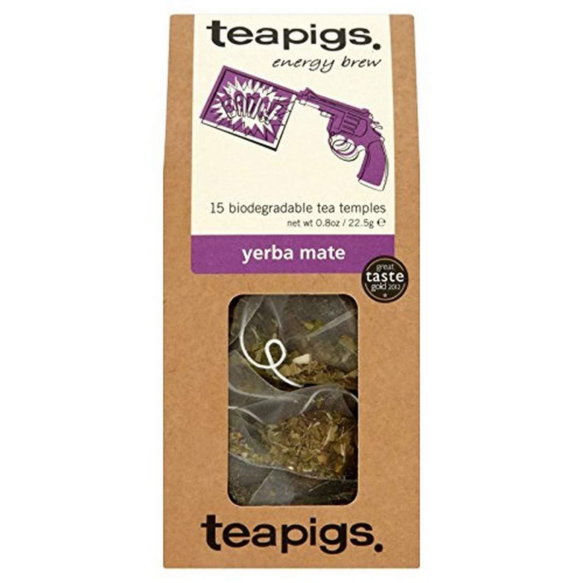 teapigs teapigs Yerba Mate Tea, 15 Count (Pack of 6)