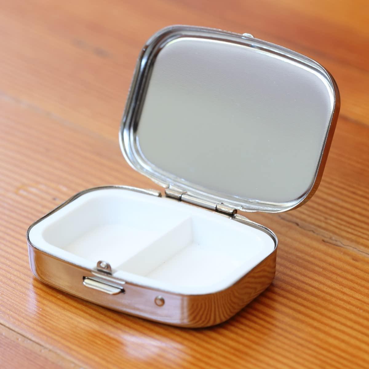 NewCharms Nighthawks Edward Hopper Bar Rectangle Pill Box Medicine and Vitamin Dispenser