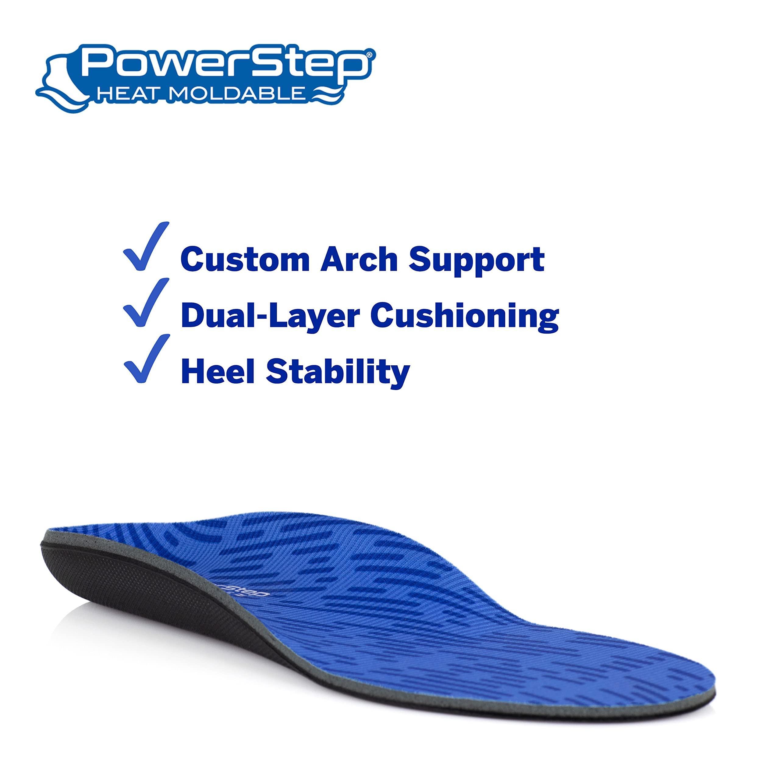 Powerstep Powerstep Men's Archmolds Maximum Orthotic Insoles, Blue, Men's 14-14.5