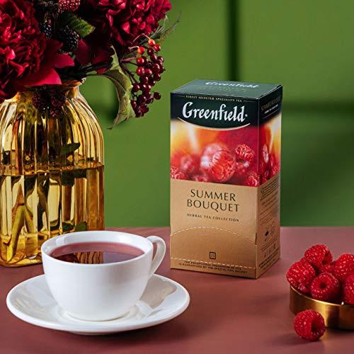 Greenfield Greenfield Summer Bouquet Herbal Tea Fruit & Herbal Collection 25 Teabags The Execptional Freshness Of Tea Is Guranteed By The Special Foil Sachet
