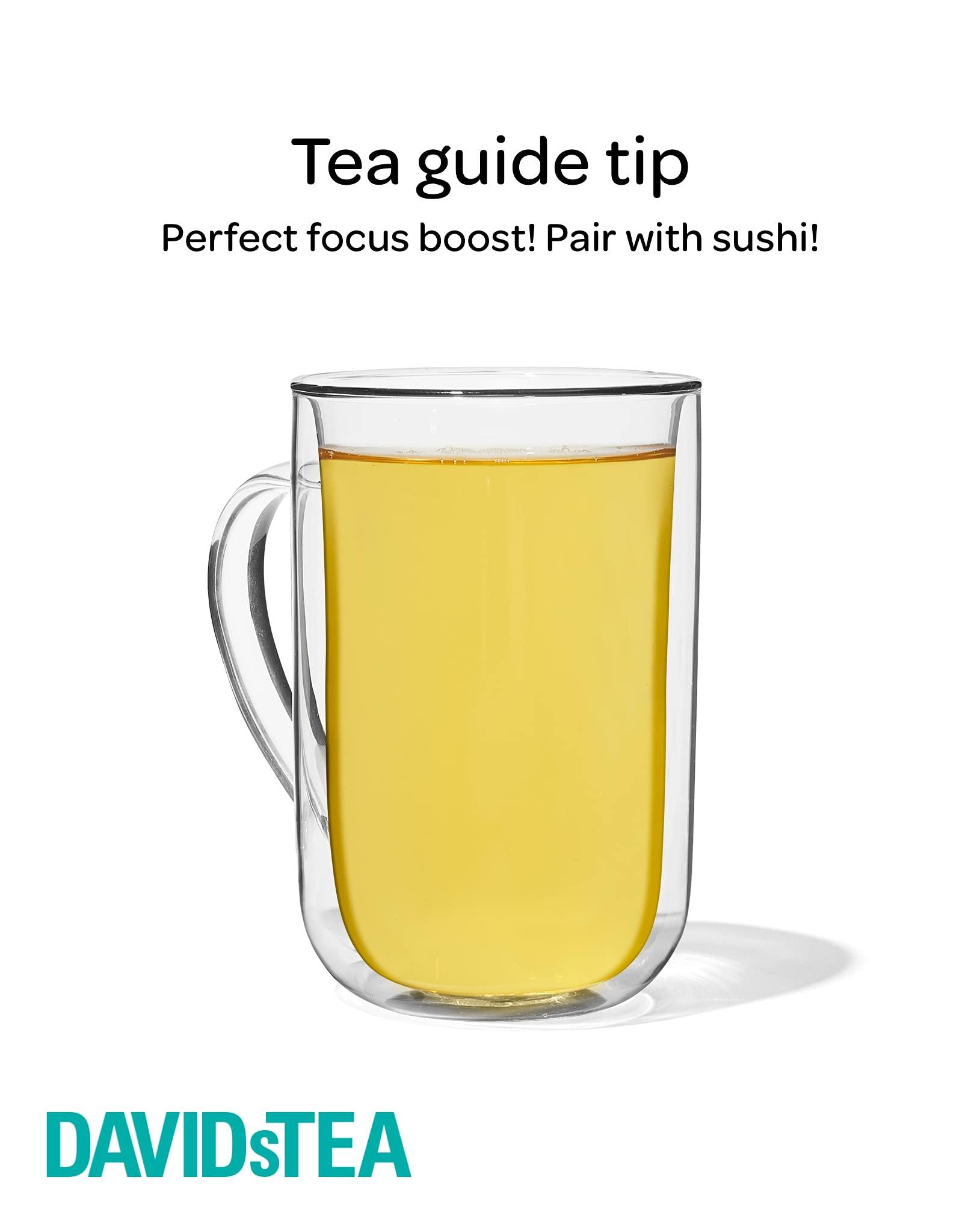 DAVIDsTEA DAVIDsTEA Organic Japanese Sencha Sachets Tea Bags, Premium Green Tea in 65 Sachet Tea Bags, 97.5 g / 3.43 oz