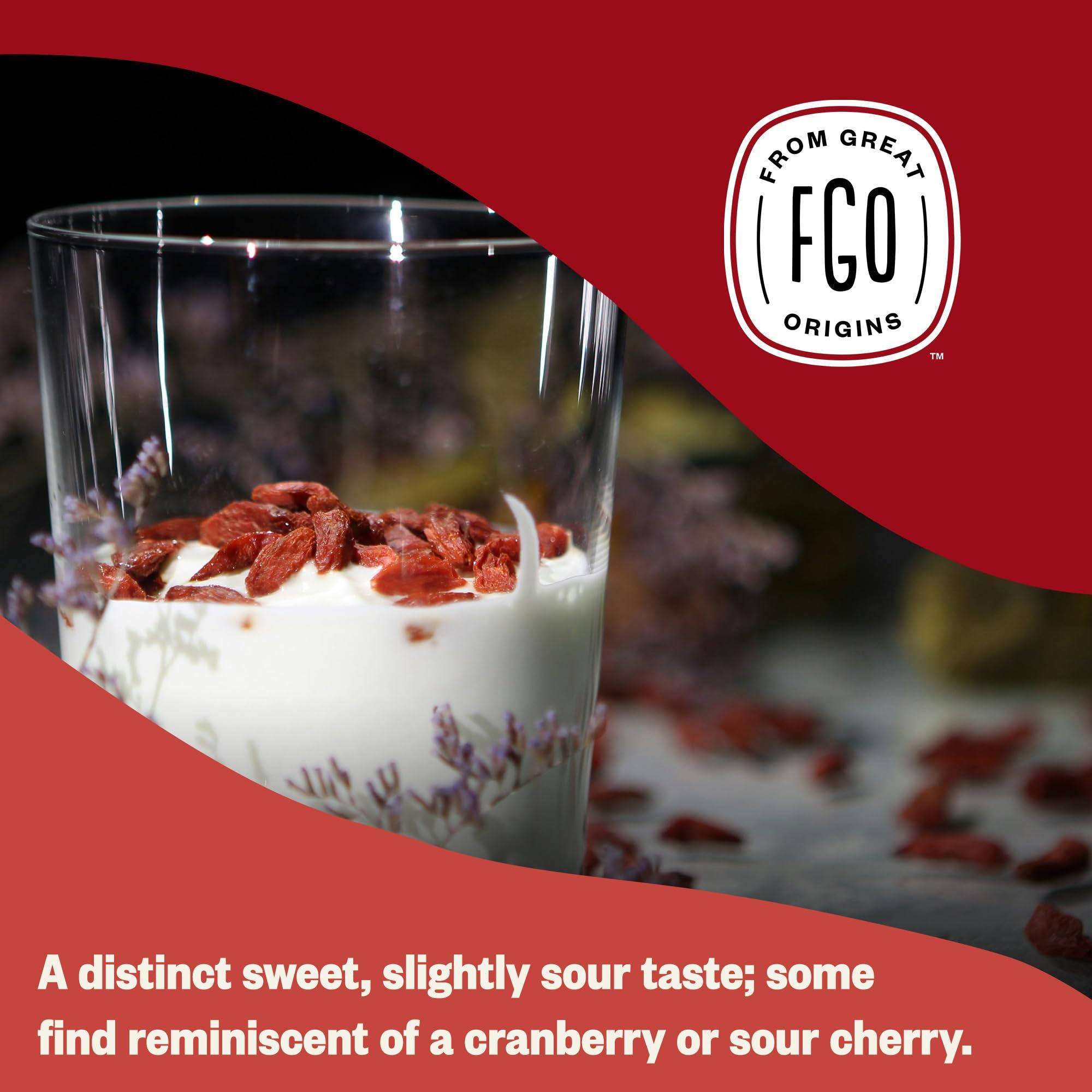 FGO FGO Organic Goji Berries, Large & Chewy, from Ningxia, 32oz (Pack of 1)