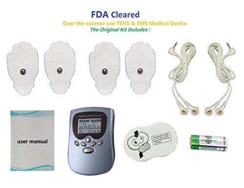 HealthmateForever FDA Cleared HealthmateForever PM10AB 10 Modes Mini Body Electrical Back Pain Relief Massager Provide Body Relaxation Experience PM10AB + Extra Lower Back Pain Toning Belt