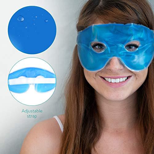 Navaris Navaris Set of 2 Gel Eye Masks - 2X Reusable Eye Masks for Hot/Cold Use