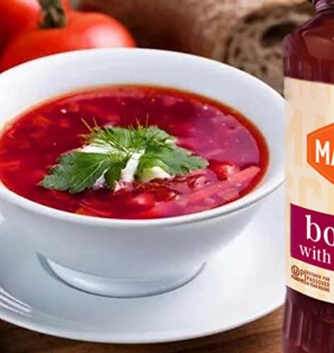 Manischewitz Manischewitz Borscht with Beets 24 Oz (Pack of 2) Tasty & Refreshing, Kosher for Passover