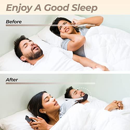 PalpitateC PalpitateC Upgrades Chin Strap Effective Mouth-Snoring Relief, Anti Snoring Men Women Universal, Adjustable Snoring Solution Effectively Regulate Snoring and Regulate Sleep, Chin Strap Resmed - 1 Pack