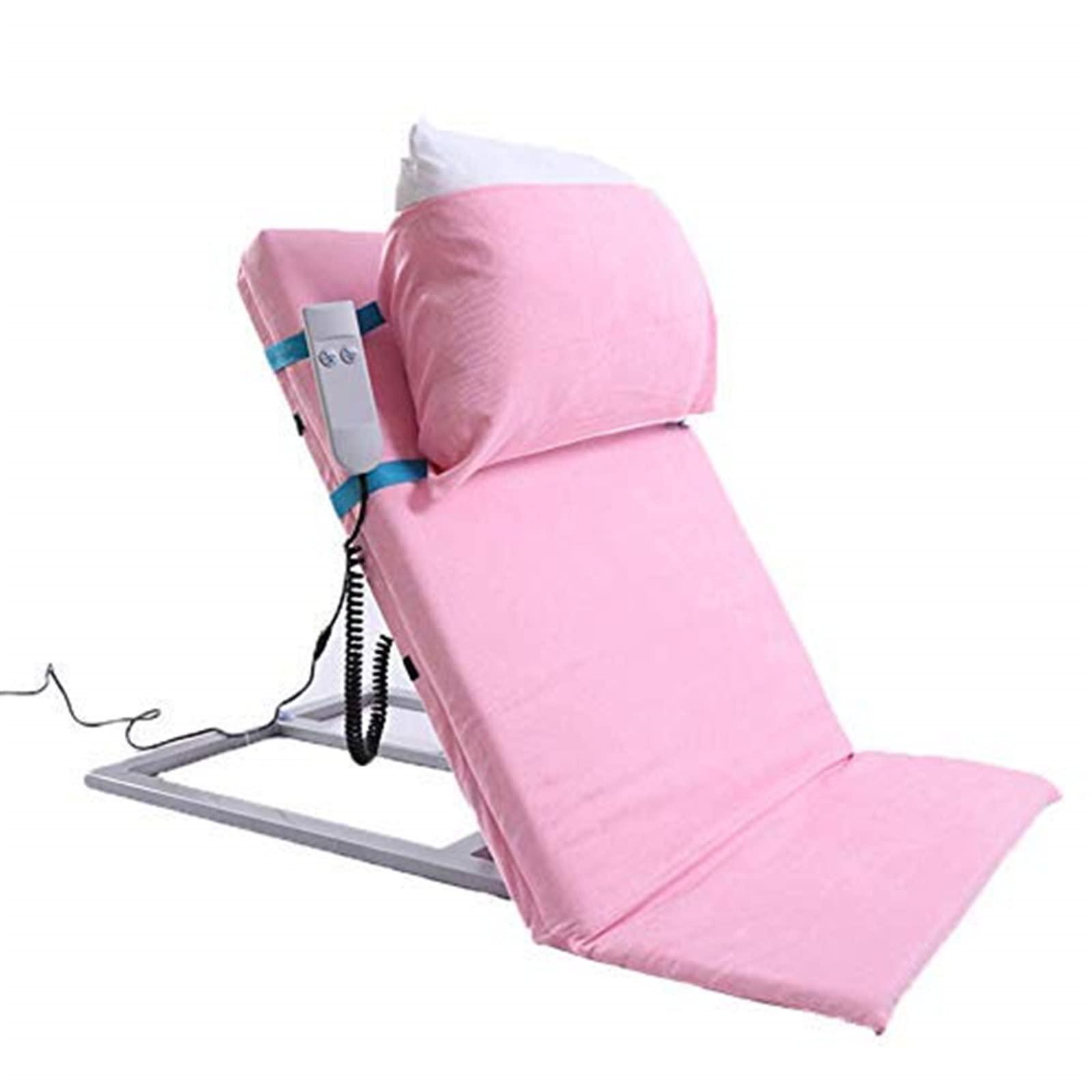 HUMNZR HUMNZR Power Lifting Bed Backrest with Pillow, Medical Nursing Pillow Lifter, Adjustable Electric Sit-Up Back Stand Assist Aid,Pink
