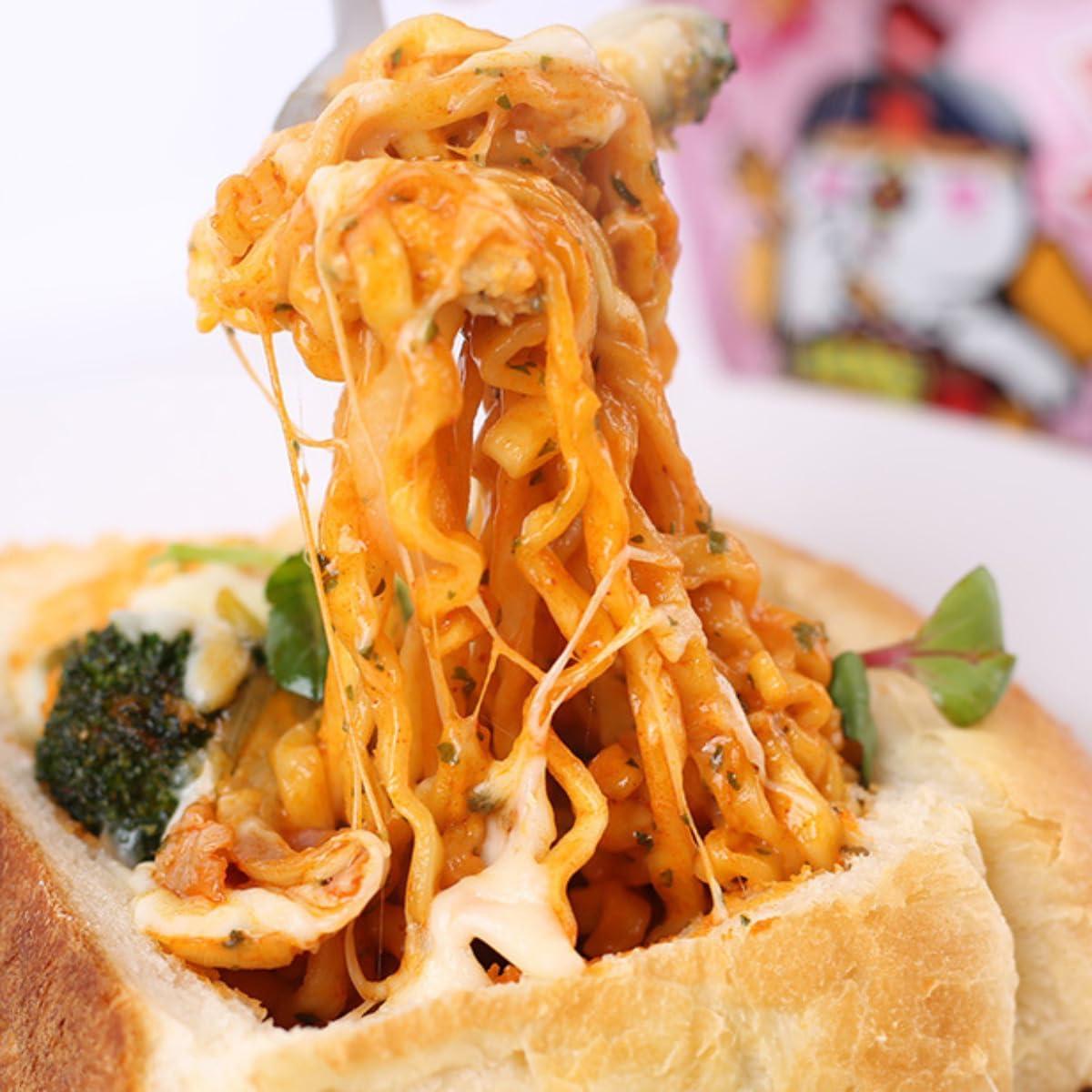 Samyang Samyang Buldak Hot Chicken Spicy Ramen Korea Instant Packaged Noodles,4.93 oz,Cream Carbonara,5 Pack