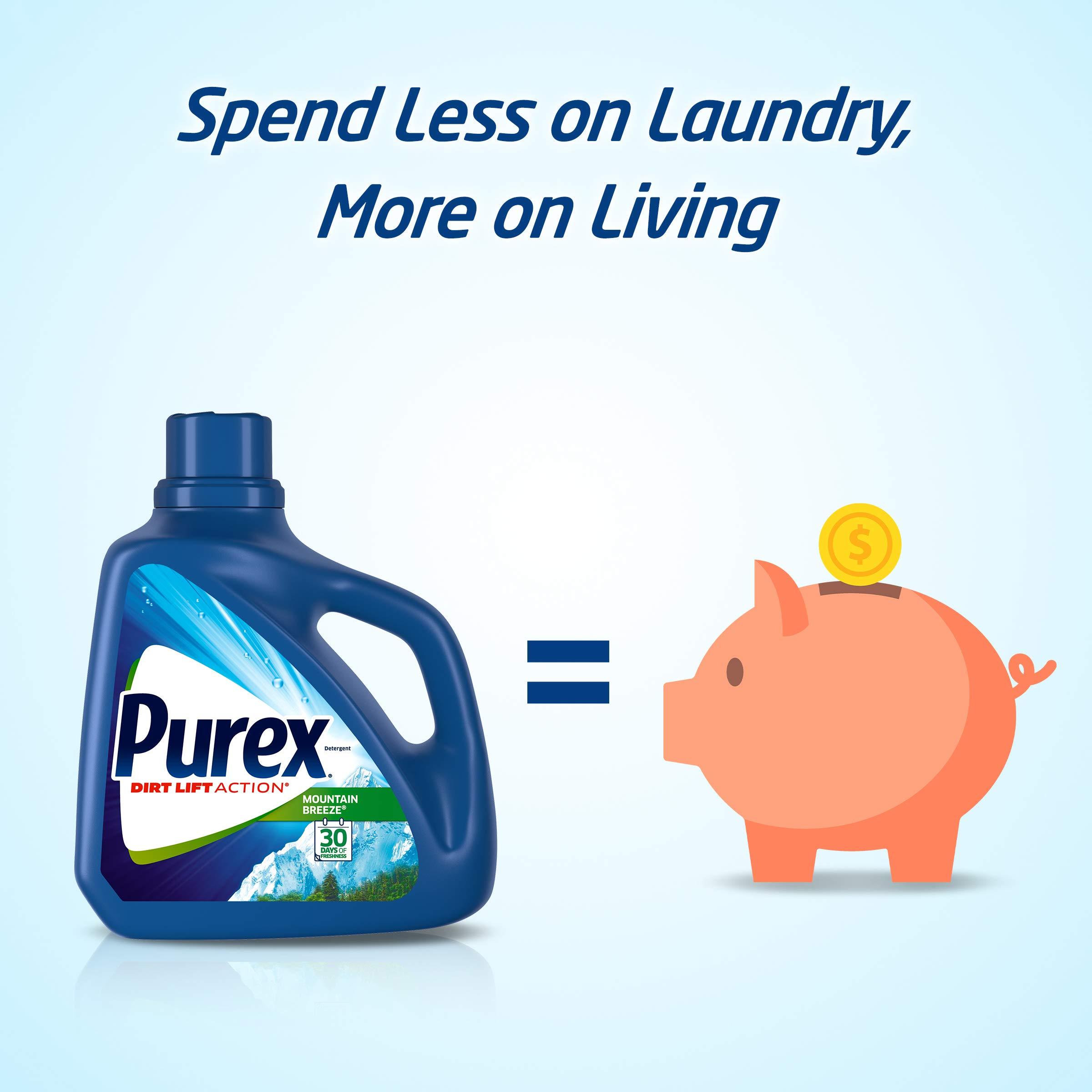 Purex Purex Liquid Laundry Detergent, Free & Clear, 75 Fluid Ounces, 57 Loads