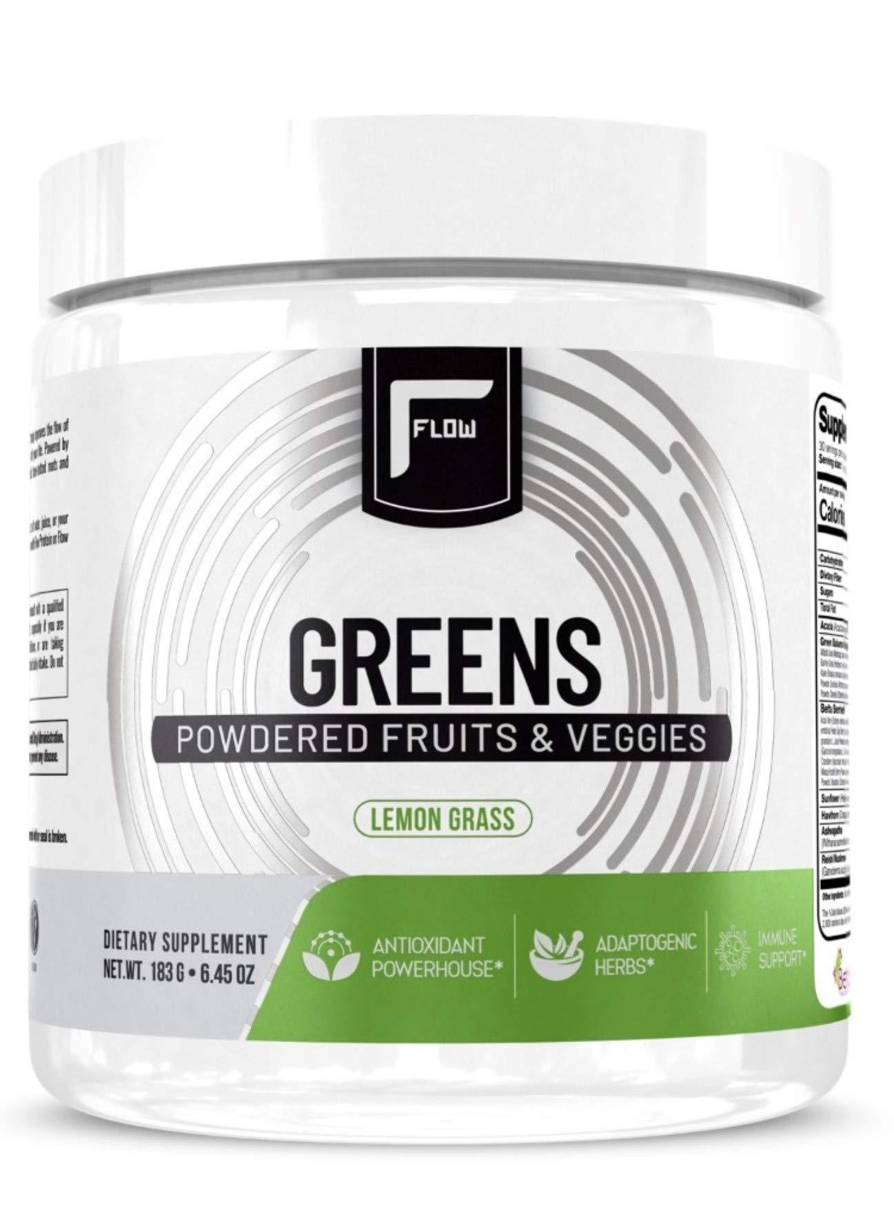 Flow Supplements Flow Supplements Greens Powdered Fruits and Veggies Lemon Grass - 6.45 oz.