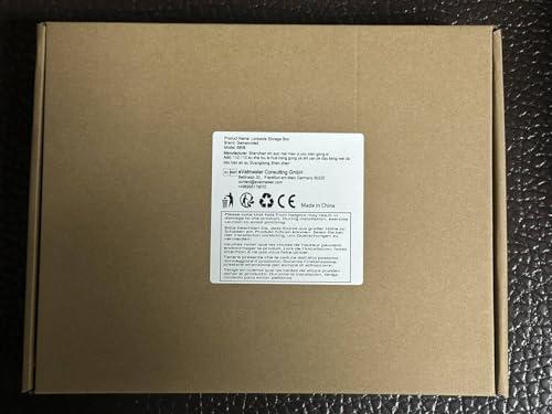 Gemaxvoled Medicine Lock Box for Safe Medication, Premium Material Lockable Storage Box Locking Organizer Bin with Combination Code for Fridge Food/Snacks/Phone/Tablet Jail/Home/Office Storage Lockers