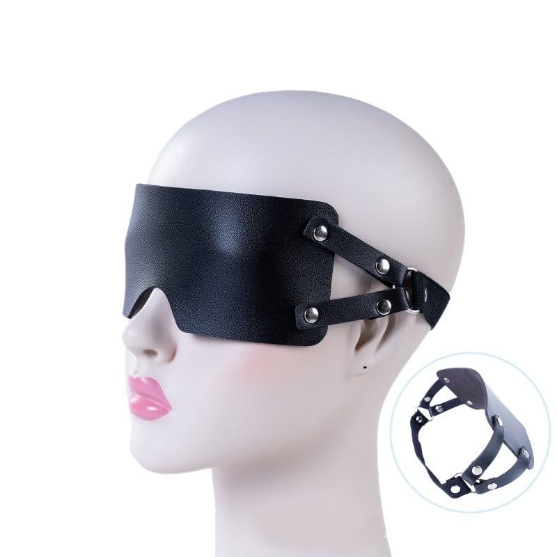 MFMYEE MFMYEE Sexy Sleep Eye Mask-Luxury Sleeping Light Blocking Leather Eye Mask, Blindfold Masquerade Mask for Women,for Adult Games,Cosplay