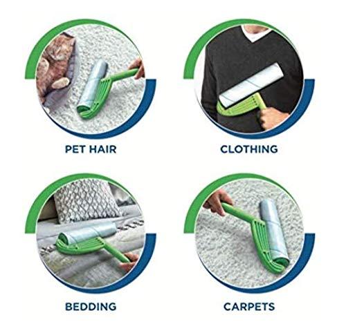 Leo Leo MegaClean 10-Inch Wide Lint Roller Refills 6 Rolls 300 Ultra-Wide Sheets for Lint Removers Household Cleaning Easily Remove Pet Hair Dust and Debris from Floors Carpets and Furniture