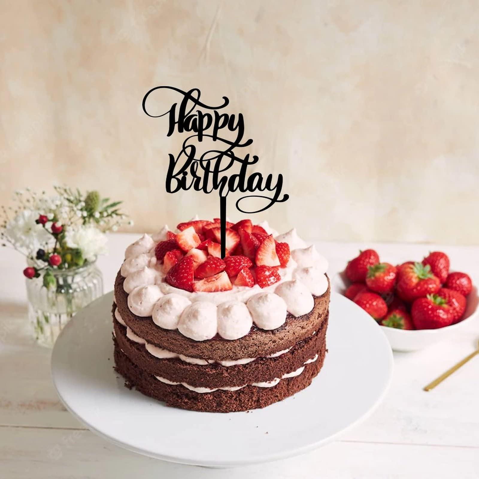 Generic Happy Birthday Cake Toppers Happy Birthday Cupcake Topper Acrylic Cake Topper Customized Cake Decorations for Boys