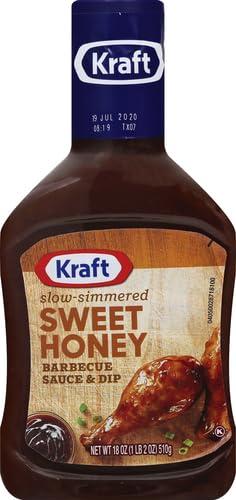 Kraft Kraft Slow Simmered Sweet Honey Barbecue Sauce (18 oz Bottle) (Pack of 3)
