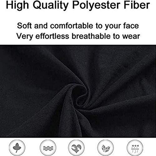 Lofiu Lofiu 5pcs Reusable Sport Outdoor Printed Cover for Dust Protection Washable Elastic Earloop Balaclava (M)