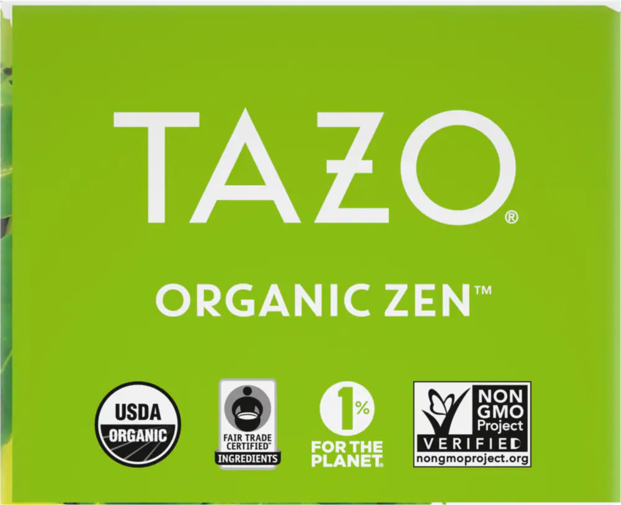 TAZO TAZO Tea Bags, Green Tea, Regenerative Organic Zen Tea, 36 Count