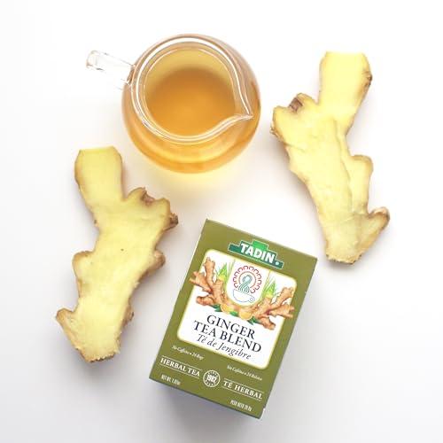 Tadin TADIN Chamomile Tea and Ginger Tea Variety Pack, Caffeine Free, 24 Tea Bags per Carton, Pack of 6