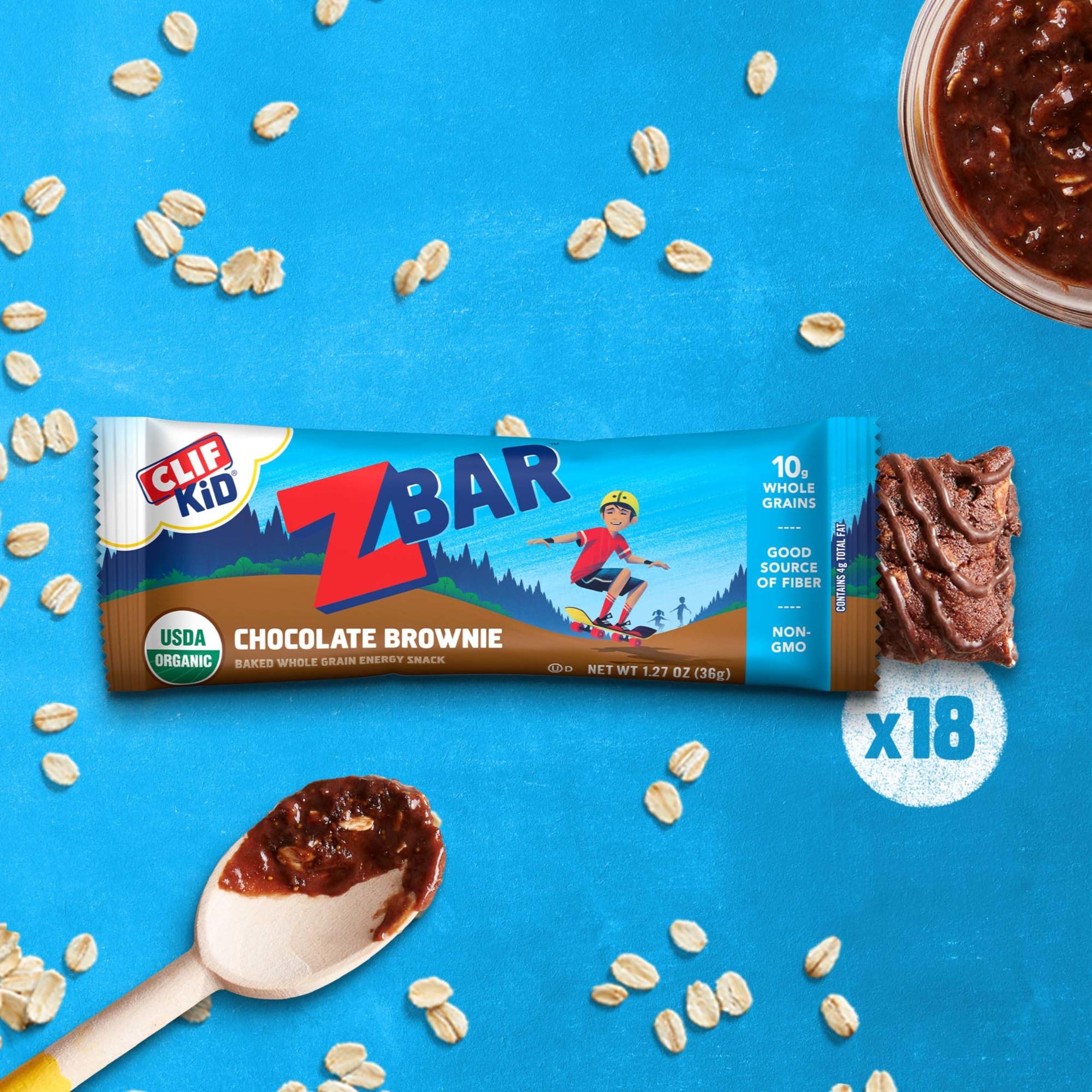 Clif Kid ZBar CLIF Kid Zbar Protein Chocolate Chip, Chocolate Mint & Cookies \'n Creme Value Pack with Zbar Chocolate Brownie - 48 Count