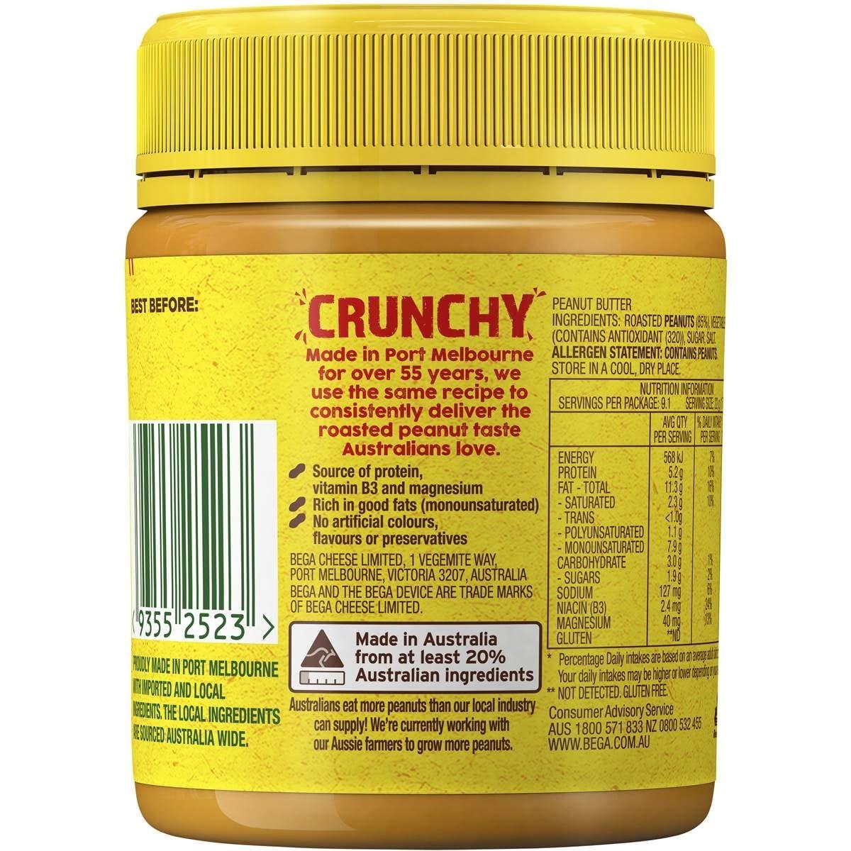 Bega Bega Peanut Butter Crunchy 200gm