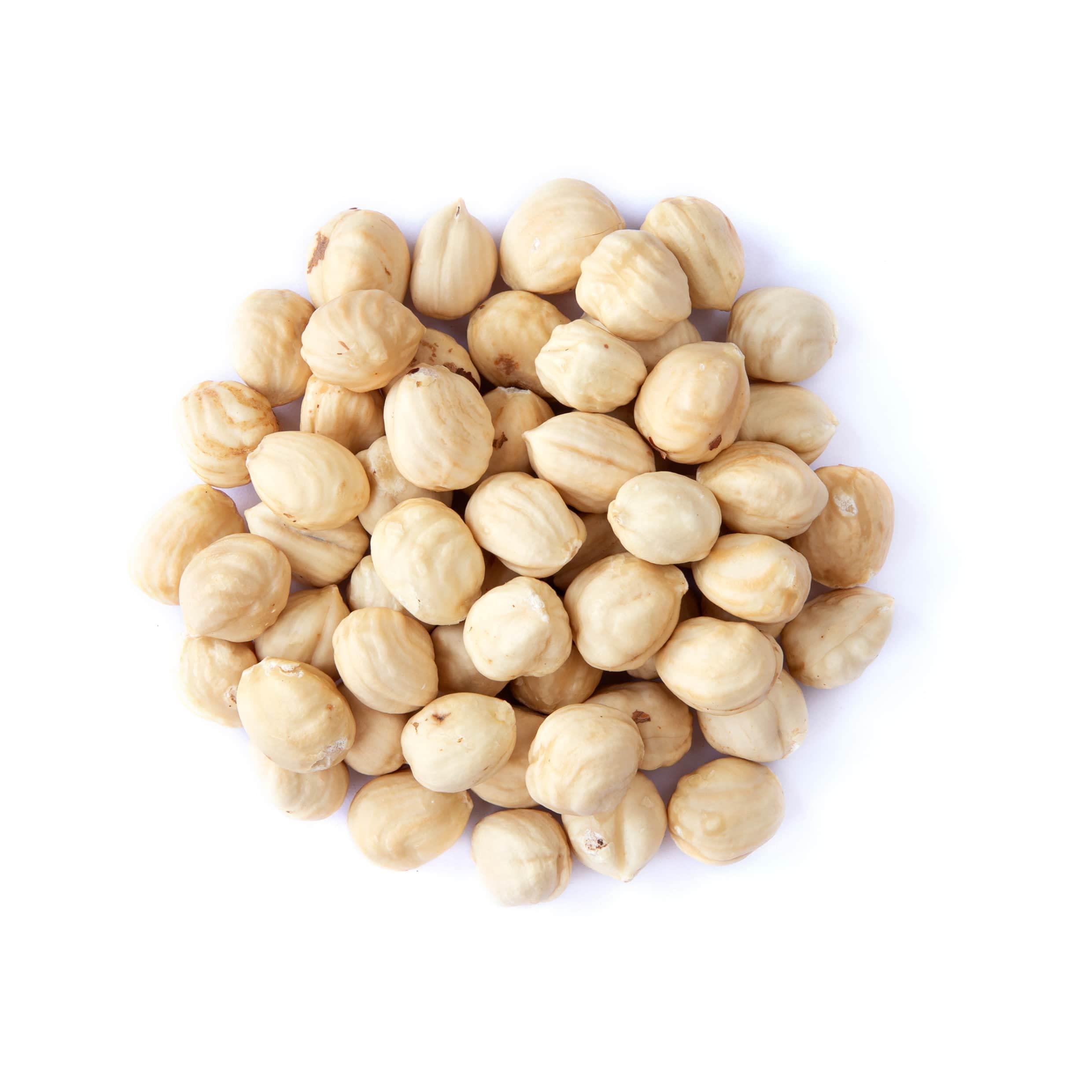 Food to Live Food to Live - Organic Raw Blanched Hazelnuts, 8 Pounds - Non-GMO Filberts, No Skin, Unsalted, Unroasted, Vegan, Bulk Nuts. Good Source of Protein
