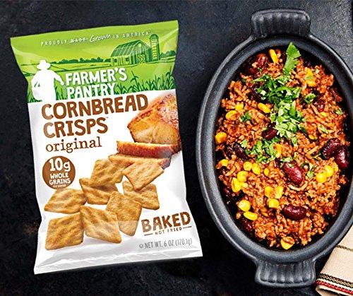 Farmer's Pantry Farmer's Pantry Original Cornbread Crisps, Original, 6 Ounce (Pack of 2)
