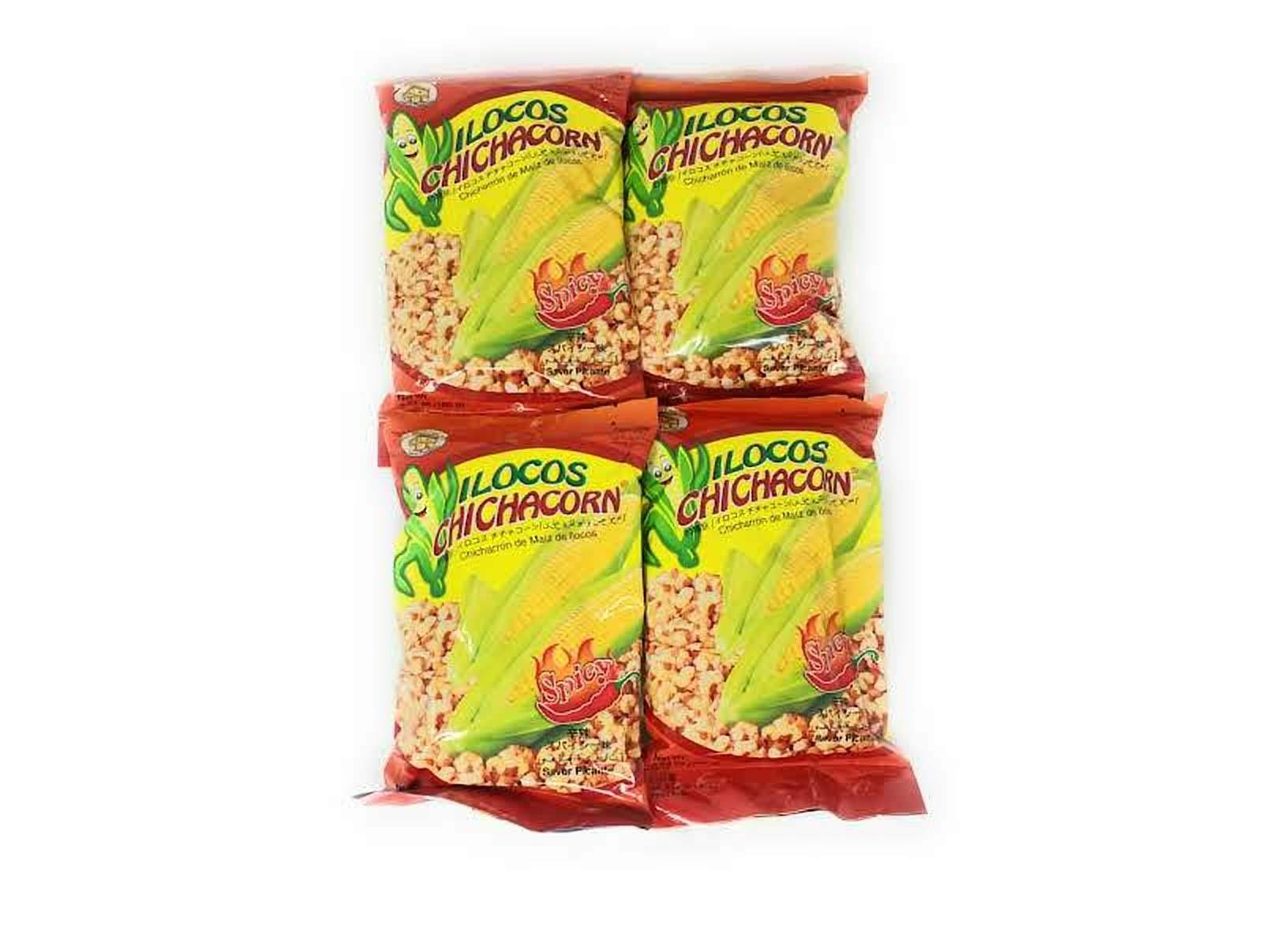 Ilocos Chicacorn Ilocos Chichacorn Cornick Corn Nuts - Spicy Flavor, 3.53 oz (100g), 4 Pack