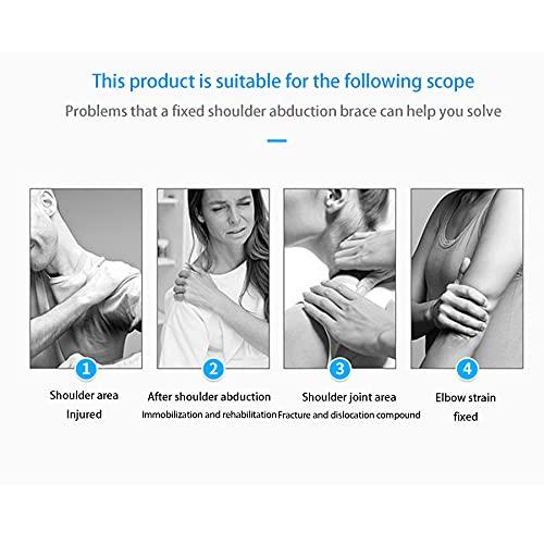 WILLQ WILLQ Shoulder Abduction Sling for Shoulder Injury Torn Rotator Cuff Injury Support Dislocated Broken Arm Sublexion Surgery Soft Comfortable Shoulder Arm Sling Immobilizer Unisex