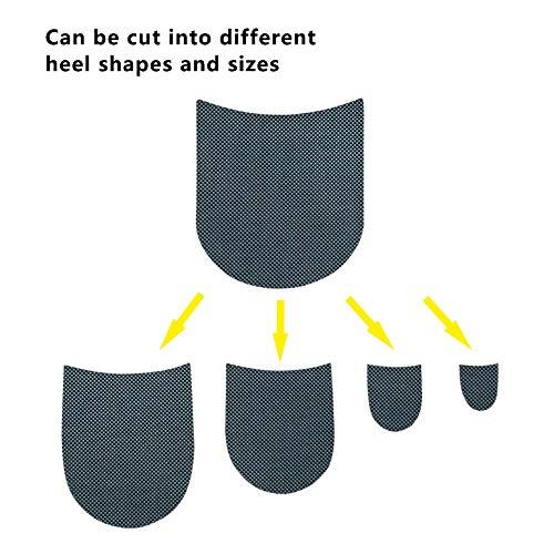 UNIKSTEP Unikstep 2 Pairs Shoe Heel Pads, Shoe Repair Rubber Heels, 3.5mm Thickness Anti Slip Cushion and Protector, Replacement Kit with Nails Sandpapers Self Adhesive Stickers