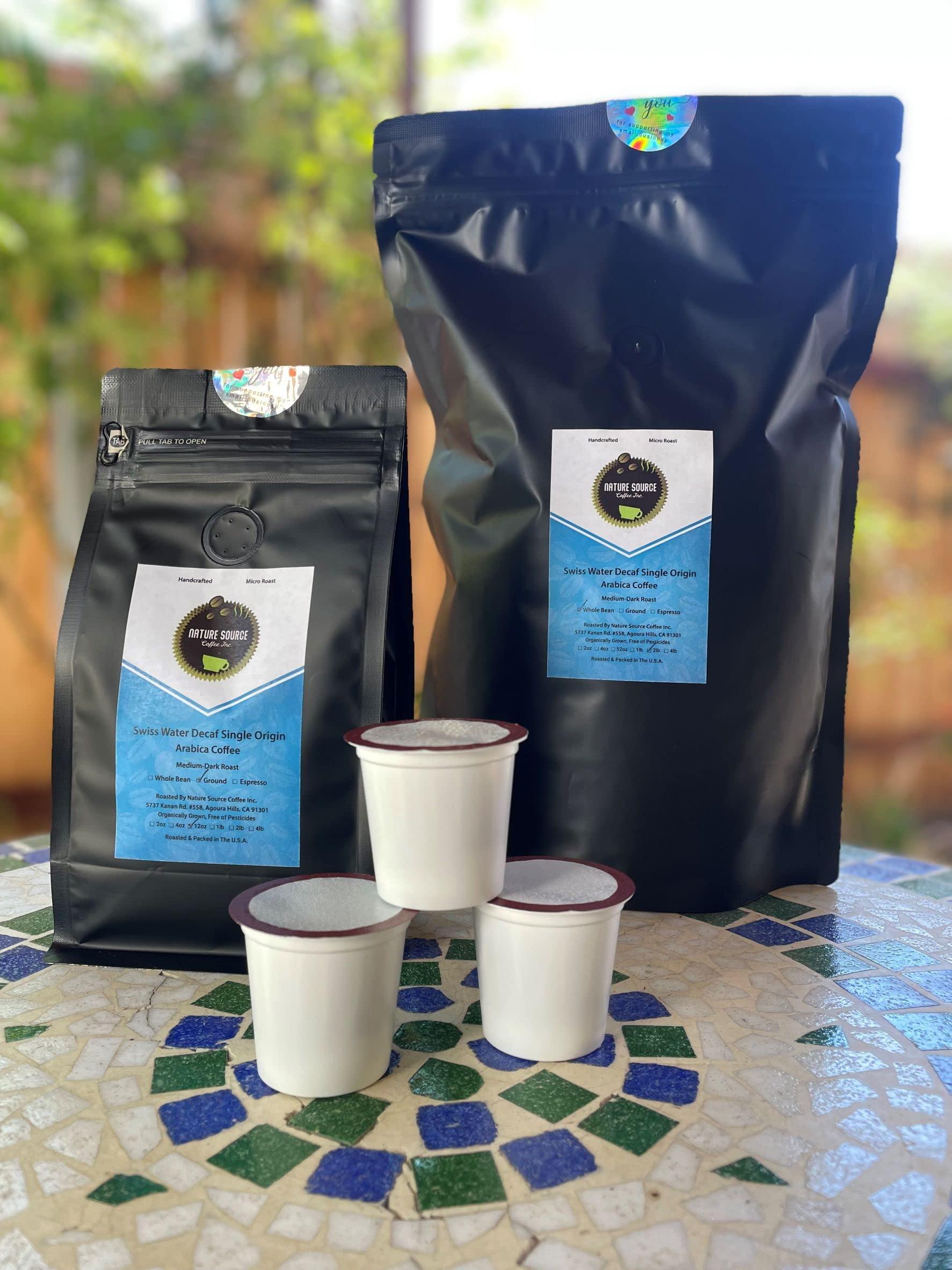 Nature Source Coffee Swiss Decaf Cold Brew | Single Origin Coffee | Organic | Coarse Ground (Swiss Decaf, 12oz 1-Pack)