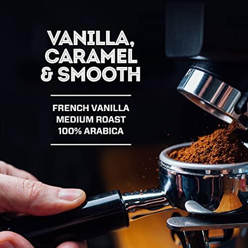 Eight O'Clock Coffee Eight O'Clock Coffee French Vanilla, Medium Roast, Whole Bean Coffee, 100% Arabica, Kosher Certified, 11 Ounce (Pack of 6)