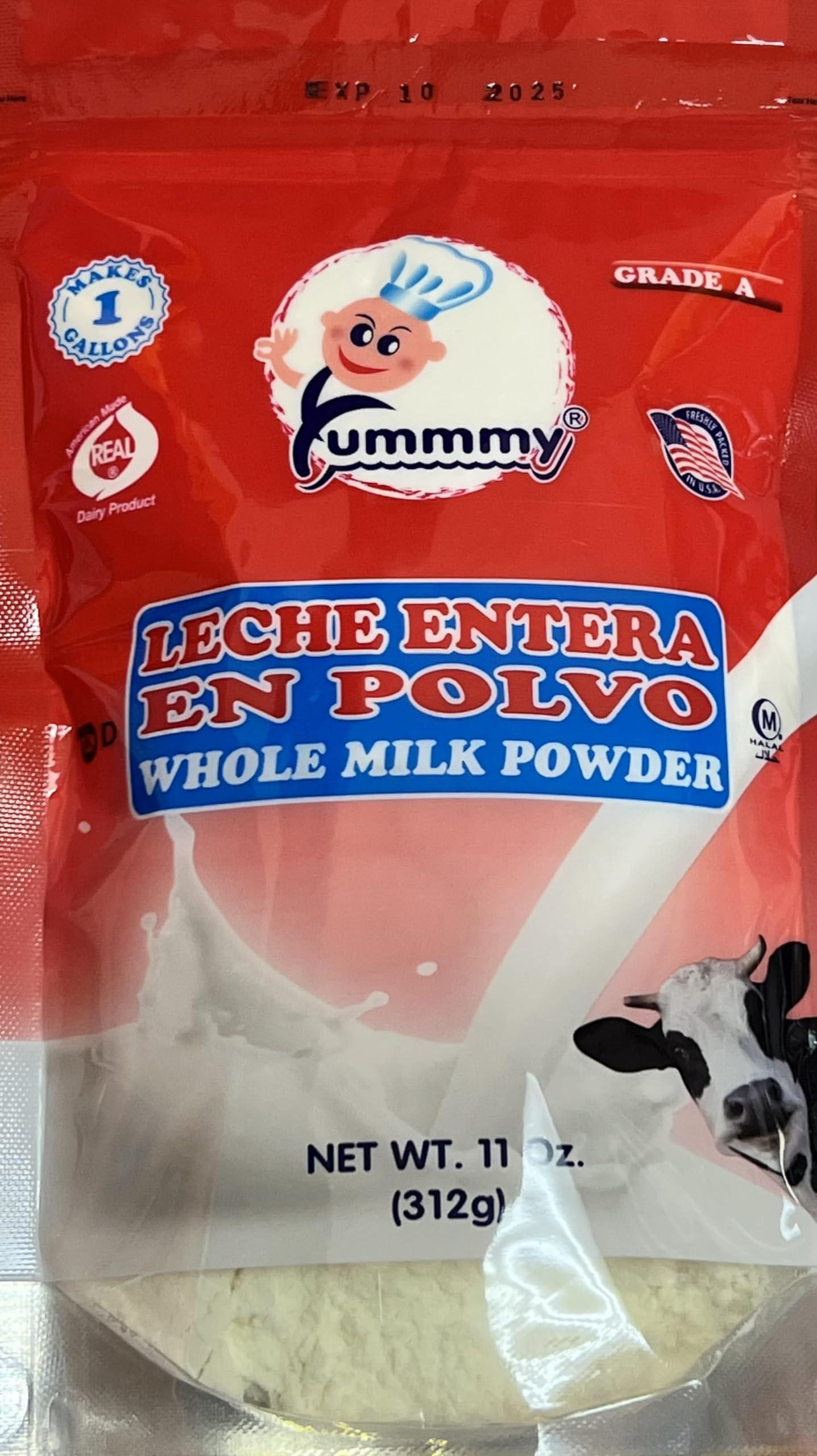 Yummmy Whole Milk Instant Powder 11 0z, Kosher certified, Halal certified, Product of USA