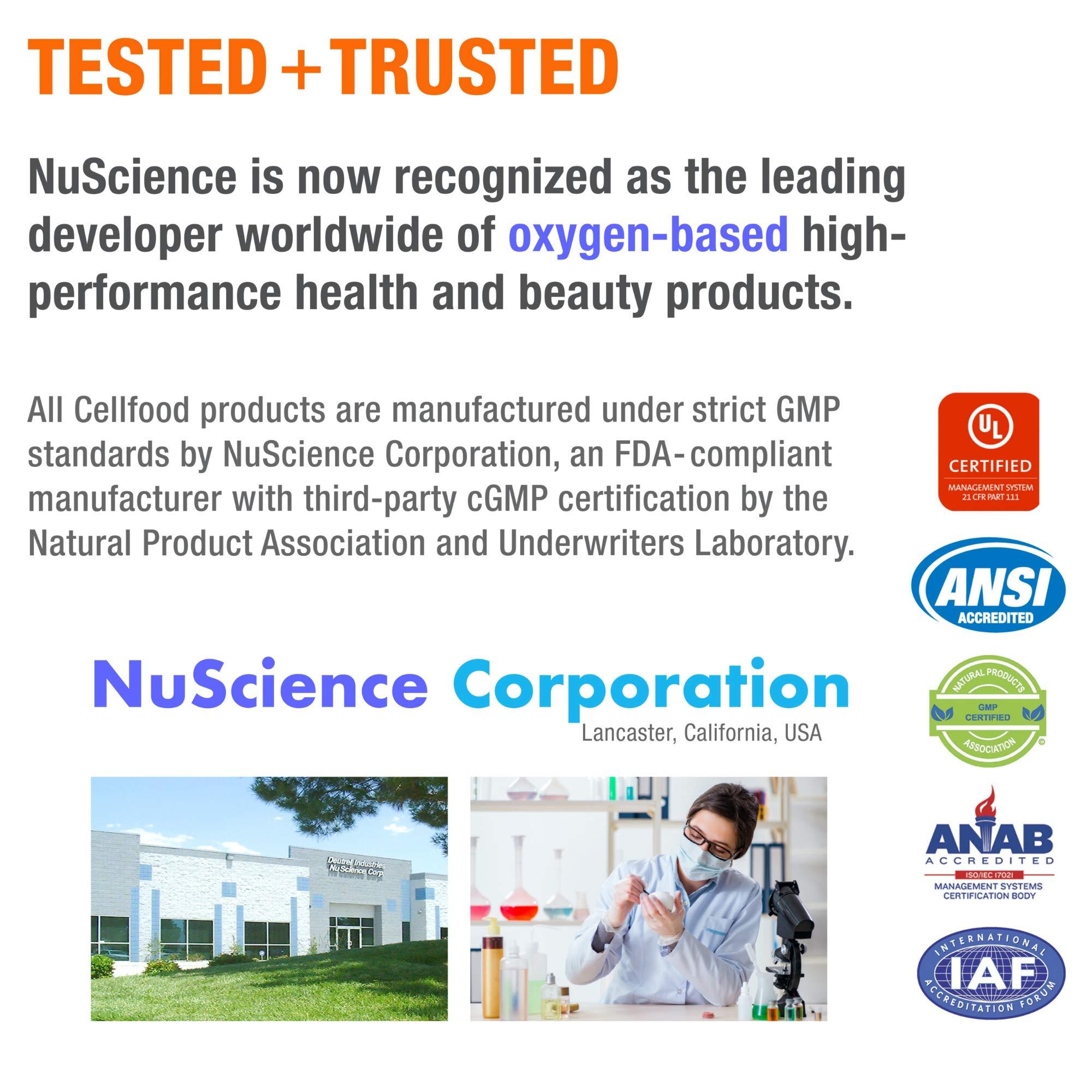 Cellfood Cellfood Oxygen Boost, 1 fl oz - Liquid Oxygen Supplement for Lymphatic Drainage, Altitude Sickness, Jet Lag, Fatigue, Headaches, Hangovers & Energy - Gluten Free, Cert. Kosher - Makes Over 22 Quarts