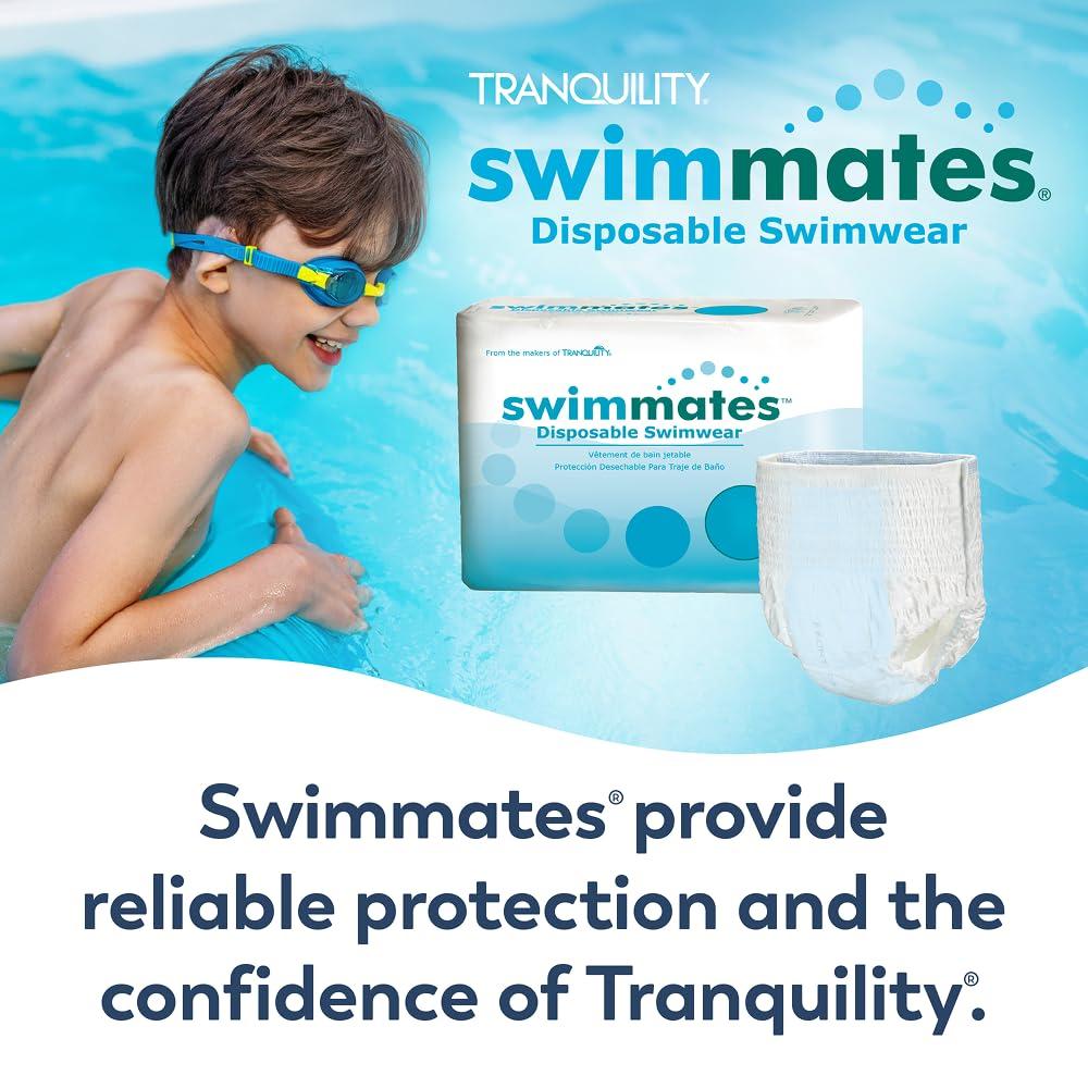 swimmates Swimmates Adult Swim Underwear, Pull-up with Tear-Away Side Seams, Unisex, Disposable, Youth XL (22\"- 36\" Waist) Adult Small, 22 Count (Pack of 1)