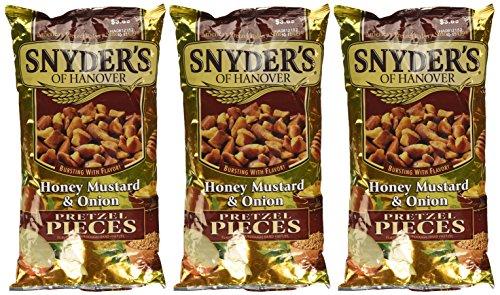 Snyder's of Hanover Snyder's of Hanover, Honey Mustard & Onion Pretzel Pieces, 12oz Bag (Pack of 3)